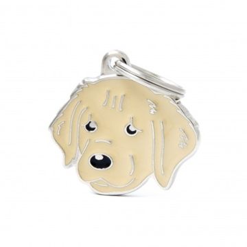 MyFamily Golden Retriever Dog ID Tag