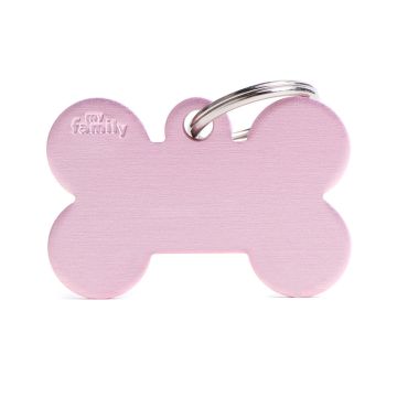 MyFamily Big Bone Pet ID Tag - Pink