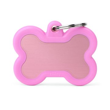 Myfamily Hushtag Collection Aluminum Bone with Rubber - Pink