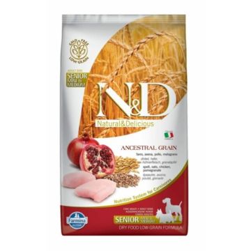 Farmina N&D Low Grain Chicken and Pomegranade Senior Adult Food, 2.5 Kg