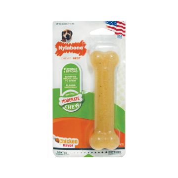 Nylabone Moderate Chew Chicken Chew Toy - Wolf