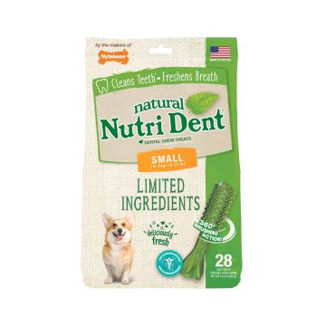 Nylabone Nutri Dent Natural Dental Fresh Breath Flavoured Chew Treats - 28 Count