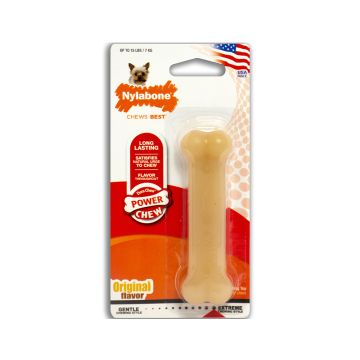 Nylabone Power Chew Original Bone Dog Chew Toy - Petite/X-Small