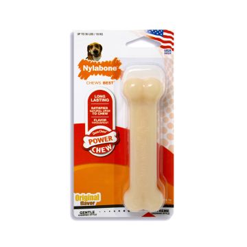 Nylabone Power Chew Original Bone Dog Chew Toy - Wolf/Medium