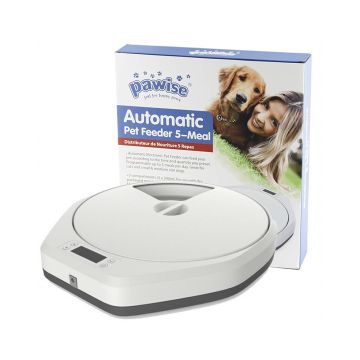 Pawise Automatic Pet Feeder for Dogs and Cats - 5 Meals