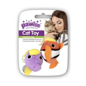 Pawise Fish Cat Toy - 2pcs