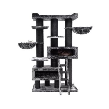 Petrebels The Rebels Siberian 200 Cat Scratching Post - Pepper - 118L x 45W x 200H cm