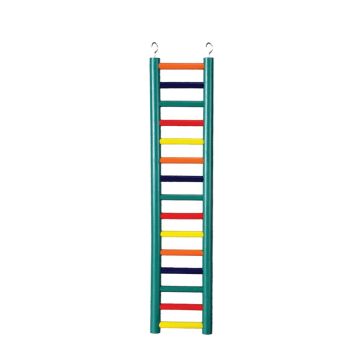 Prevue 15-Rung Multi-Color Wood Ladder for Bird