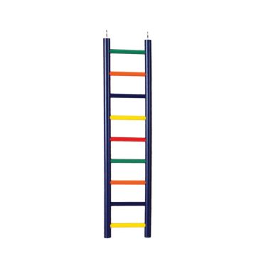 Prevue 9-Rung Multi-Color Wood Ladder for Bird
