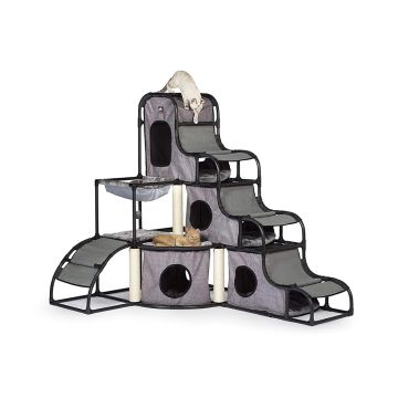 Prevue Catville Tower - Grey Print