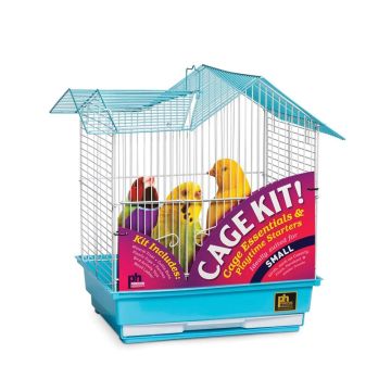 Prevue Double Roof Top Bird Cage Kit - Blue