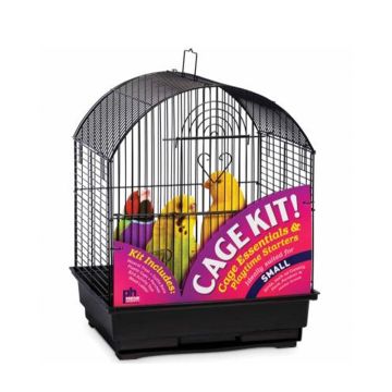 Prevue Round Roof Black Bird Cage Kit