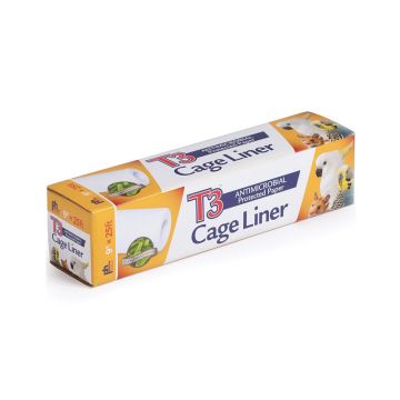 Prevue T3 Bird Antimicrobial Cage Liner - 9" X 25"