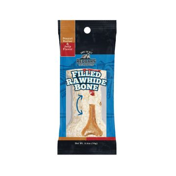 Redbarn Filled Rawhide Bone Peanut Butter & Jelly Flavour Dog Treat - 70g