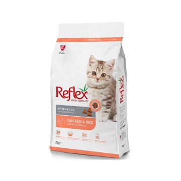 Reflex High Quality Chicken and Rice Dry Kitten Food - 2 Kg