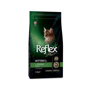 Reflex Plus with Chicken Dry Kitten Food - 1.5 kg