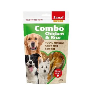 Sanal Combo Chicken & Rice Dog Treat - 80g