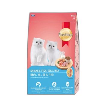 SmartHeart Chicken - Fish - Egg and Milk Dry Kitten Food - 1.1 Kg