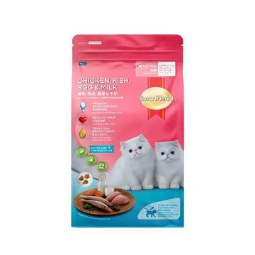 SmartHeart Chicken Fish Egg and Milk Dry Kitten Food - 7 kg