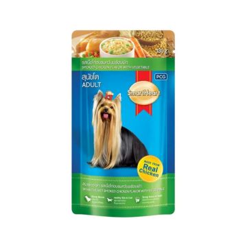 SmartHeart Smoked Chicken Flavor Chunk In Gravy Puppy Food Pouch - 130 g
