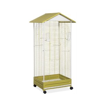Voltrega Aviary Cage 430 Olive Cream - 54L x 64W x 157H cm