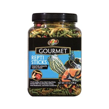 Zoo Med Gourmet ReptiSticks Floating Aquatic Turtle Food - 4.5 oz