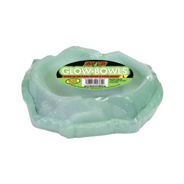 Zoo Med Repti Rock Glow-in-the-Dark Combo Dish, Large