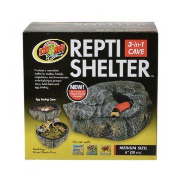 Zoo Med Repti Shelter 3 In 1 Cave Medium