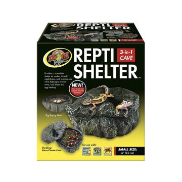 Zoo Med Repti Shelter 3 in 1 Cave - Small - 3"L x 5"W x 4"H