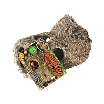 Zoo Med Sinking AquaLog Fish Shelter - Medium