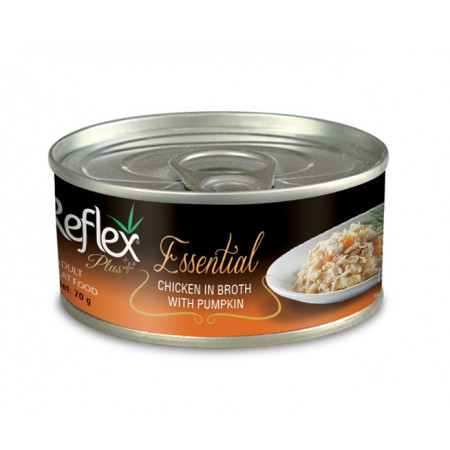 Reflex Plus Essential Chicken in Broth with Pumpkin Cat Wet Food, 70g