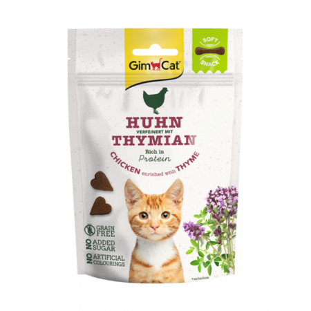 Gimcat Soft Snacks Chicken & Thyme Cat Treats,  60 g