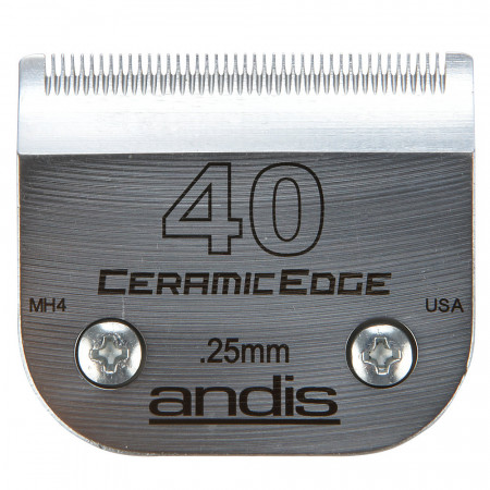 Andis CeramicEdge Stainless Steel Blade, Size 40