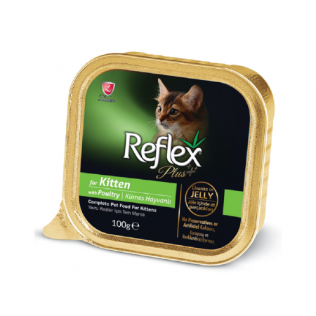 Reflex Plus Poultry Chunks in Jelly Wet Cat Food, 100 g