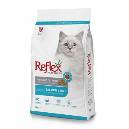Reflex Salmon & Rice Sterilized Cat Food, 2 Kg 