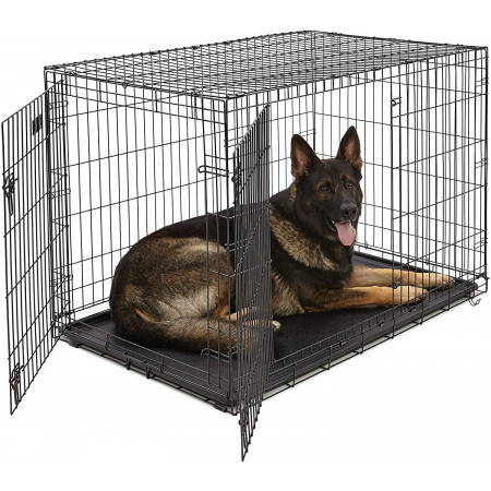 Midwest iCrate Double Door Dog Crate - 48"L x 30"W x 33"H