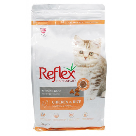 Reflex High Quality Kitten Food With Chicken & Rice, 2 Kg