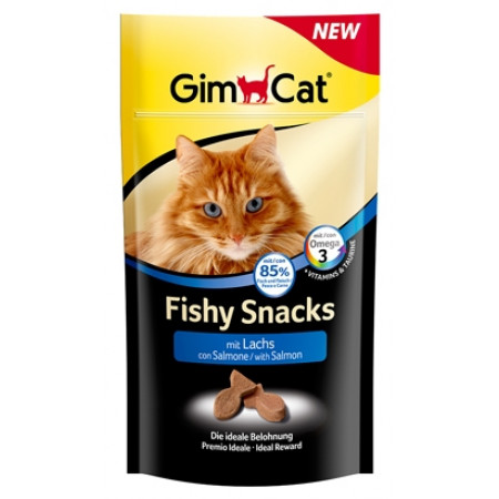 GimCat Fishy Snacks With Salmon Cat Treats, 35g