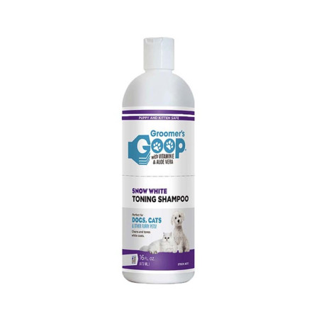 Groomers Goop Snow White Toning Shampoo for Dogs and Cats - 473 ml