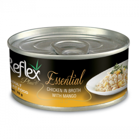Reflex Plus Essential Chicken Breast in Broth Adult Cat Wet Food, 70g