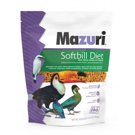 Mazuri Softbill Diet for Iron-Sensitive Birds - 900 g