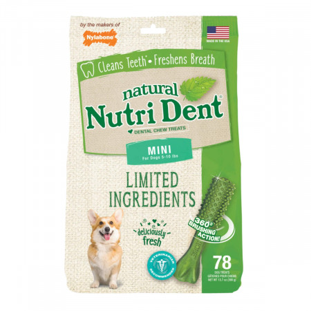 Nylabone Nutri Dent Fresh Breath, Mini, 78 Count