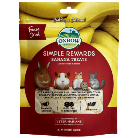 Oxbow Banana Treat Simple Rewards, 30g