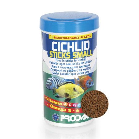 Prodac Cichlid Sticks Small Fish Food - 250 ml - 90g