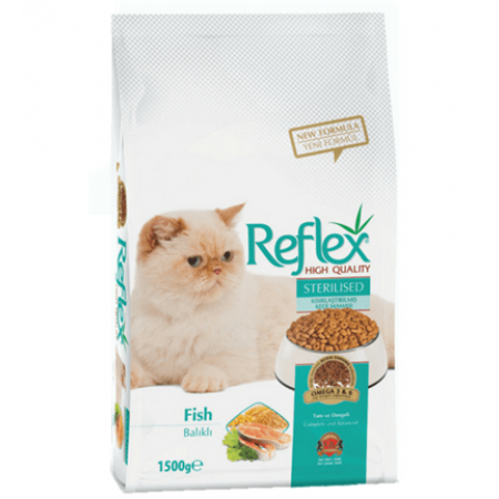 Reflex Sterilised Cat Food Fish, 1.5 Kg
