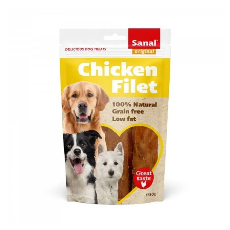 Sanal Chicken Sushi Dog Treat, 80g