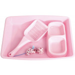 Pawise Kitty Starter Kit Pink, Set of 4 Items