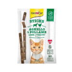 GimCat Sticks Lamb & Poultry Cat Treat, 20g, 4pcs